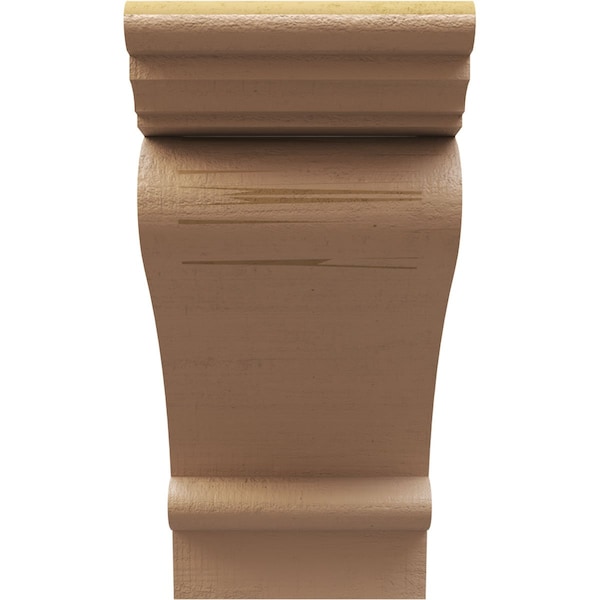 8in. W X 16in. D X 16in. H Series 1 Mayflower Rough Cedar Woodgrain TimberThane Corbel, Primed Tan